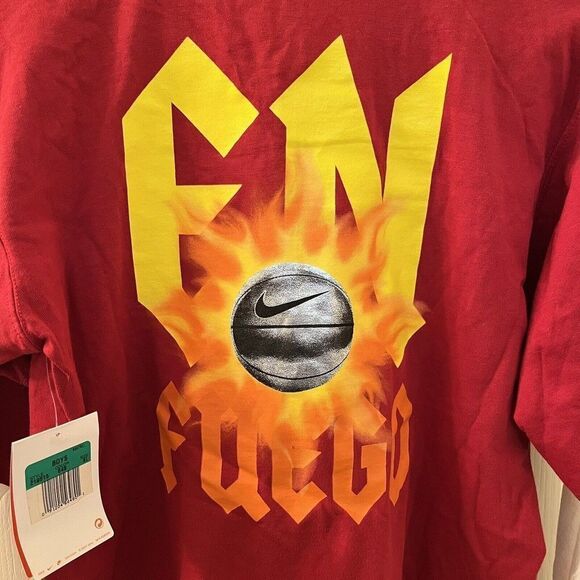 Nike Hoops En Fuego Basketball Layered Look Long Sleeve Top Boys XL 18-20 NWT - Picture 12 of 13